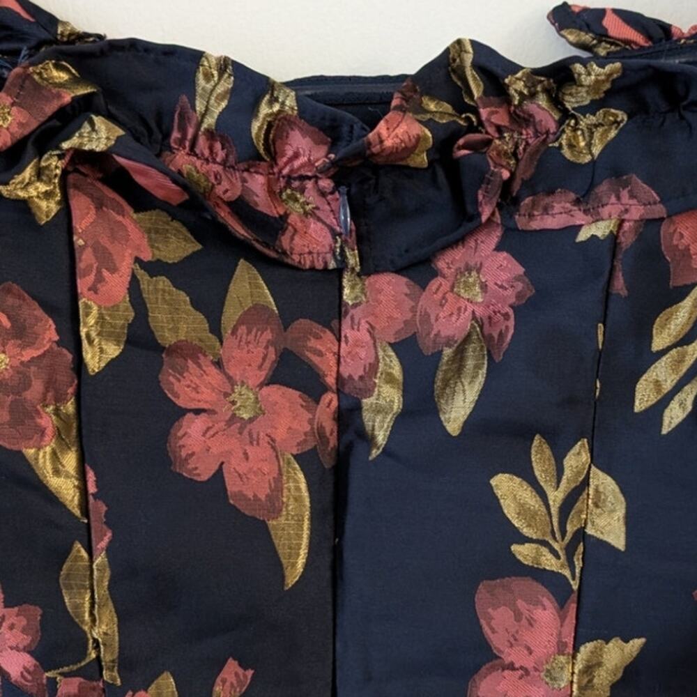 lulu's pop the bottle floral jacquard mini dress - Picture 4 of 7